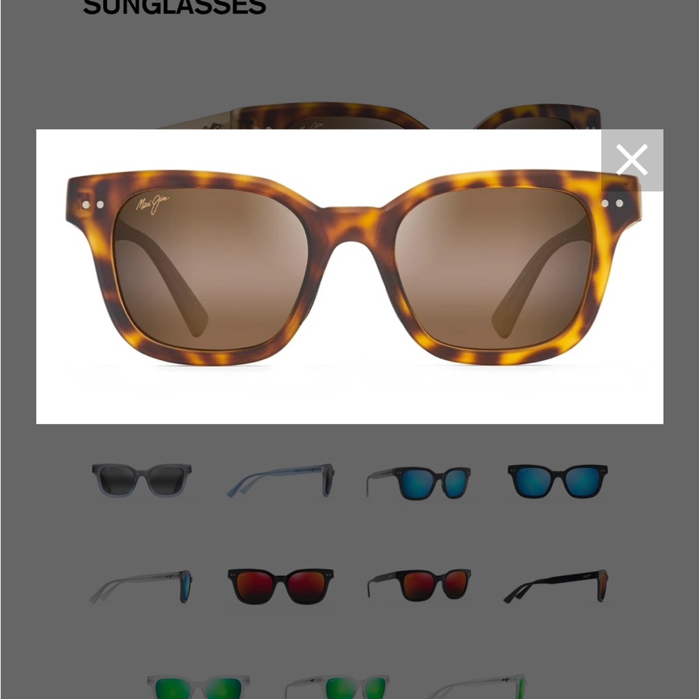MAUI JIM SHORE BREAK 822 SUNGLASSES - Matte Tortoise/Tan Temple/Bronze Lens